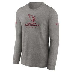 Arizona Cardinals Sideline Performance Long Sleeve T-Shirt Heather Gray | Nike for Sale