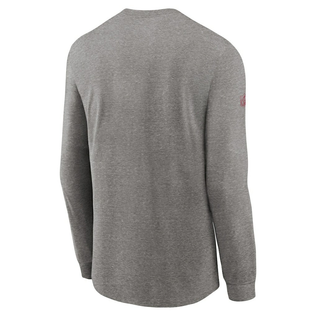 Arizona Cardinals Sideline Performance Long Sleeve T-Shirt Heather Gray | Nike for Sale
