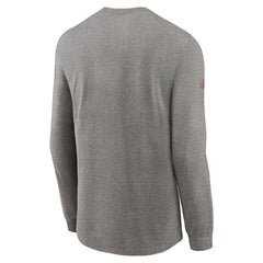 Arizona Cardinals Sideline Performance Long Sleeve T-Shirt Heather Gray | Nike for Sale