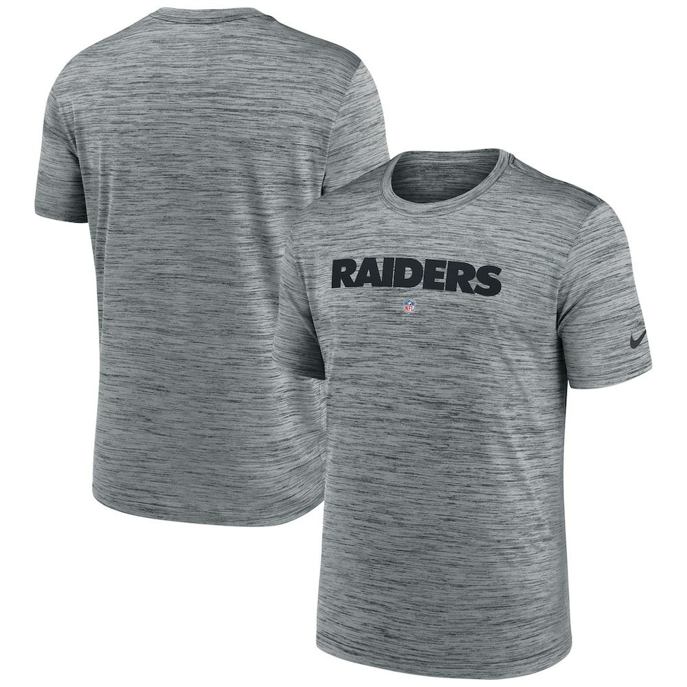 Las Vegas Raiders Velocity Performance T-Shirt Gray | Nike for Sale
