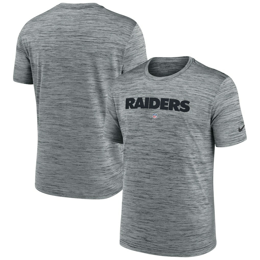 Las Vegas Raiders Velocity Performance T-Shirt Gray | Nike for Sale
