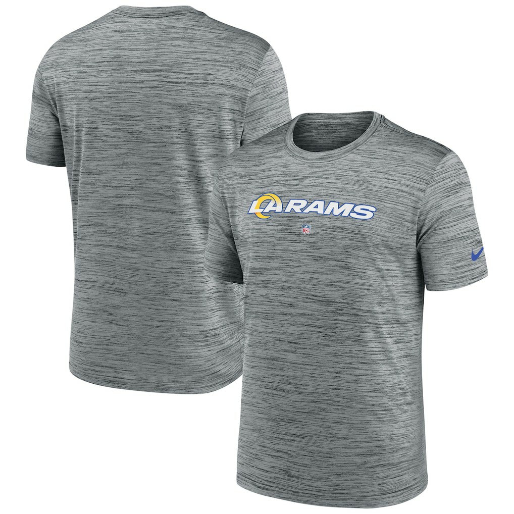 Los Angeles Rams Velocity Performance T-Shirt Gray | Nike for Sale