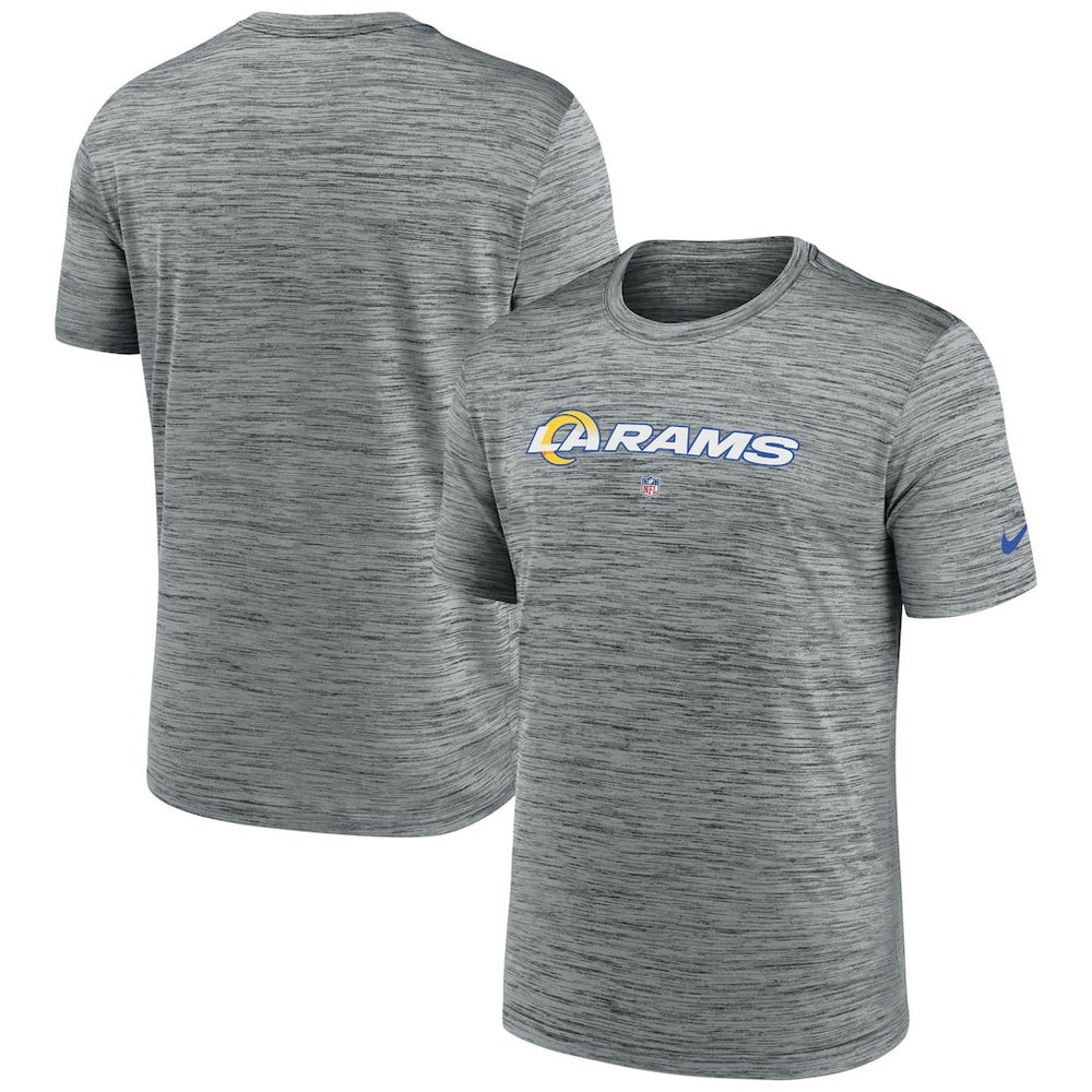 Los Angeles Rams Velocity Performance T-Shirt Gray | Nike for Sale