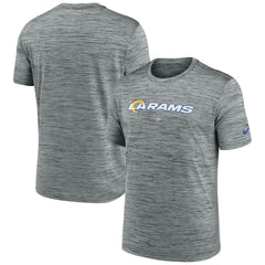 Los Angeles Rams Velocity Performance T-Shirt Gray | Nike for Sale