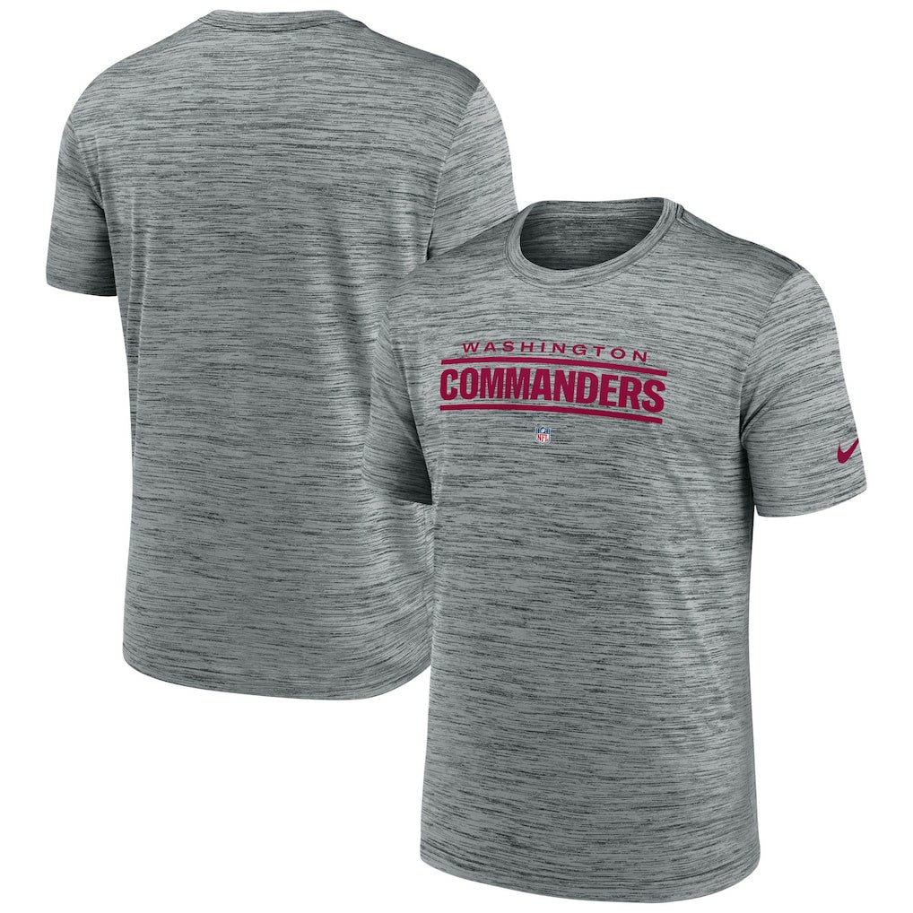 Washington Commanders Velocity Performance T-Shirt Gray | Nike for Sale