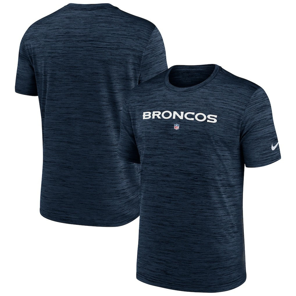 Denver Broncos Velocity Performance T-Shirt Navy | Nike for Sale