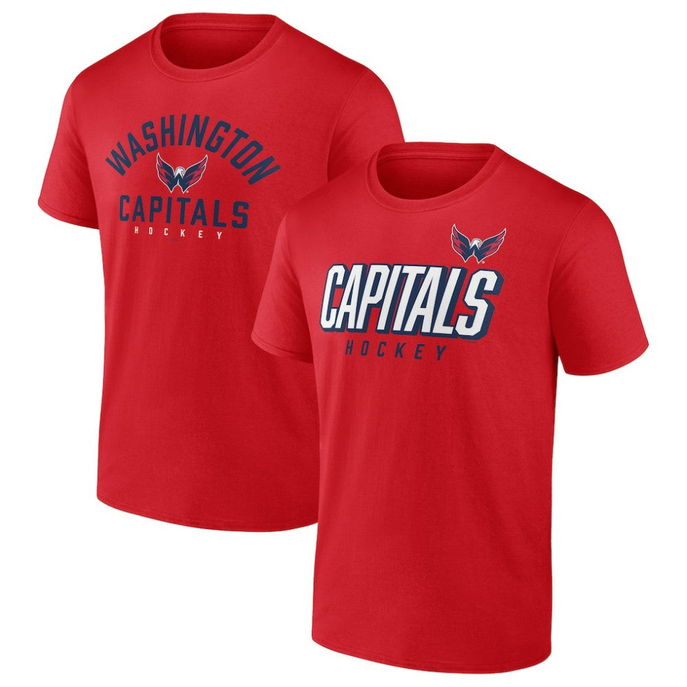 Washington Capitals Fanatics Wordmark Two-Pack T-Shirt Set - Red - NHL