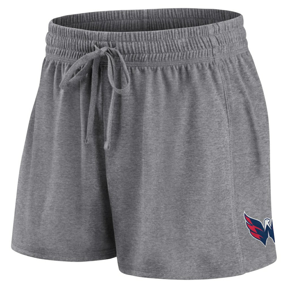 Washington Capitals Fanatics Women's Script T-Shirt & Shorts Set - Red/Heather Gray - NHL