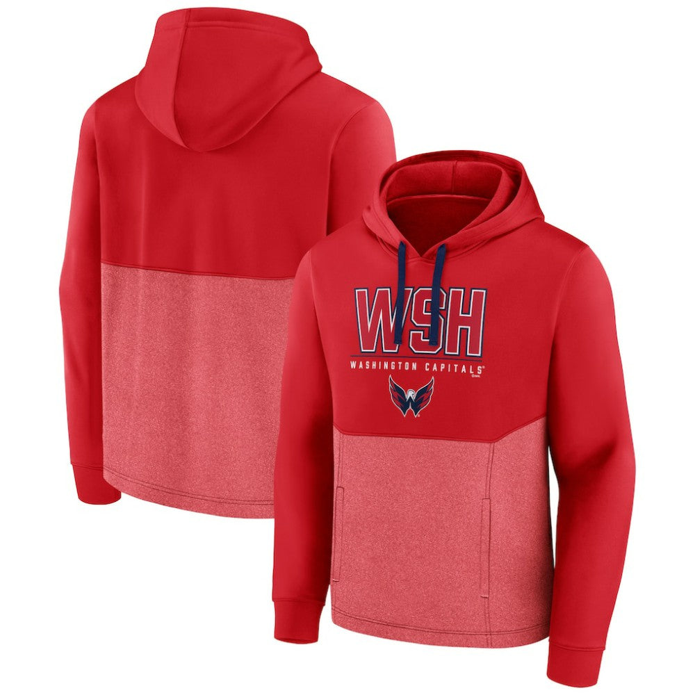 Washington Capitals Fanatics Successful Tri-Blend Pullover Hoodie - Red - NHL