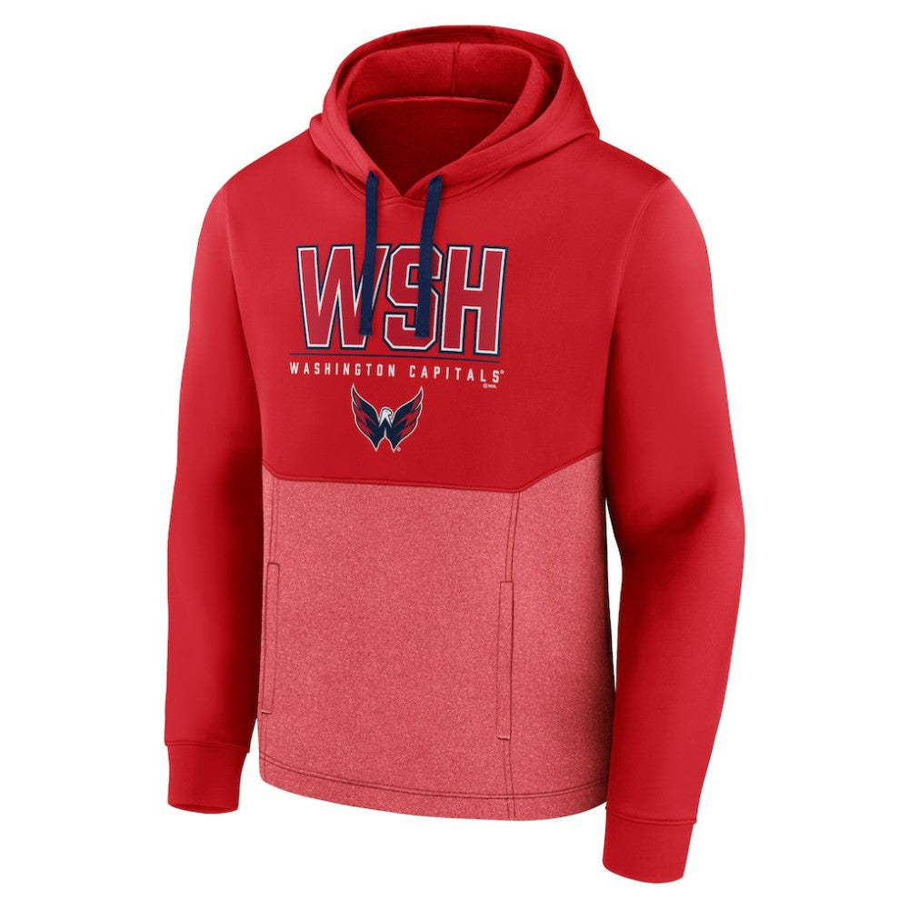 Washington Capitals Fanatics Successful Tri-Blend Pullover Hoodie - Red - NHL