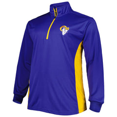 Los Angeles Rams Big & Tall Quarter-Zip Top Royal | NFL