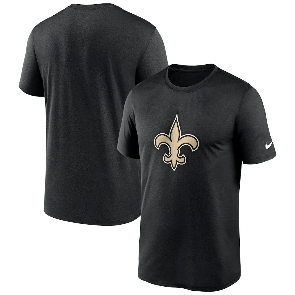 New Orleans Saints Primetime Legend Logo Performance T-Shirt Black | Nike for Sale