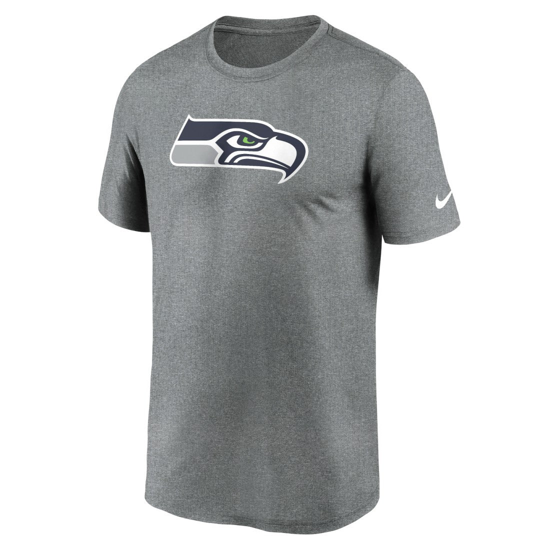 Seattle Seahawks Primetime Legend Logo Performance T-Shirt Heather Charcoal | Nike for Sale