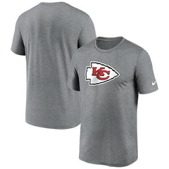 Kansas City Chiefs Primetime Legend Logo Performance T-Shirt Heather Charcoal | Nike for Sale