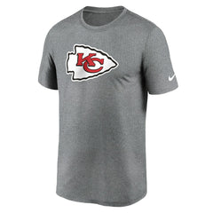 Kansas City Chiefs Primetime Legend Logo Performance T-Shirt Heather Charcoal | Nike for Sale