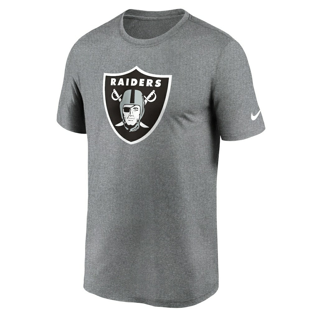 Las Vegas Raiders Primetime Legend Logo Performance T-Shirt Heather Charcoal | Nike for Sale