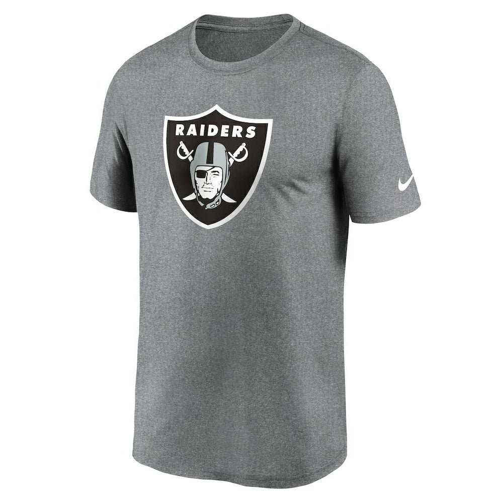 Las Vegas Raiders Primetime Legend Logo Performance T-Shirt Heather Charcoal | Nike for Sale
