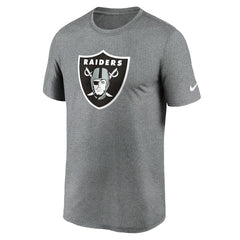 Las Vegas Raiders Primetime Legend Logo Performance T-Shirt Heather Charcoal | Nike for Sale