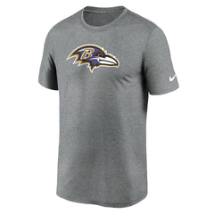 Baltimore Ravens Primetime Legend Logo Performance T-Shirt Heather Charcoal | Nike for Sale