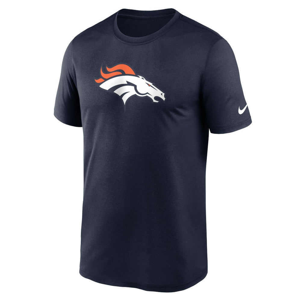 Denver Broncos Primetime Legend Logo Performance T-Shirt Navy | Nike for Sale