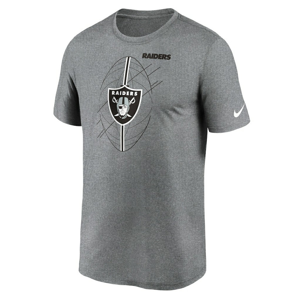 Las Vegas Raiders Legend Icon Performance T-Shirt Heather Charcoal | Nike for Sale