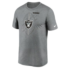 Las Vegas Raiders Legend Icon Performance T-Shirt Heather Charcoal | Nike for Sale