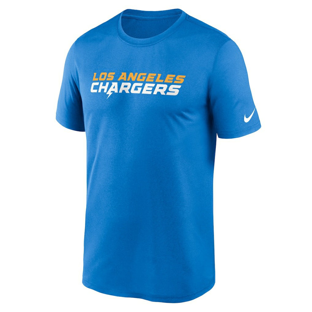 Los Angeles Chargers Legend Wordmark Performance T-Shirt Powder Blue | Nike for Sale