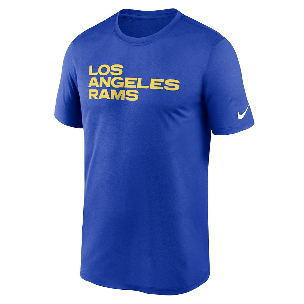 Los Angeles Rams Legend Wordmark Performance T-Shirt Royal | Nike for Sale