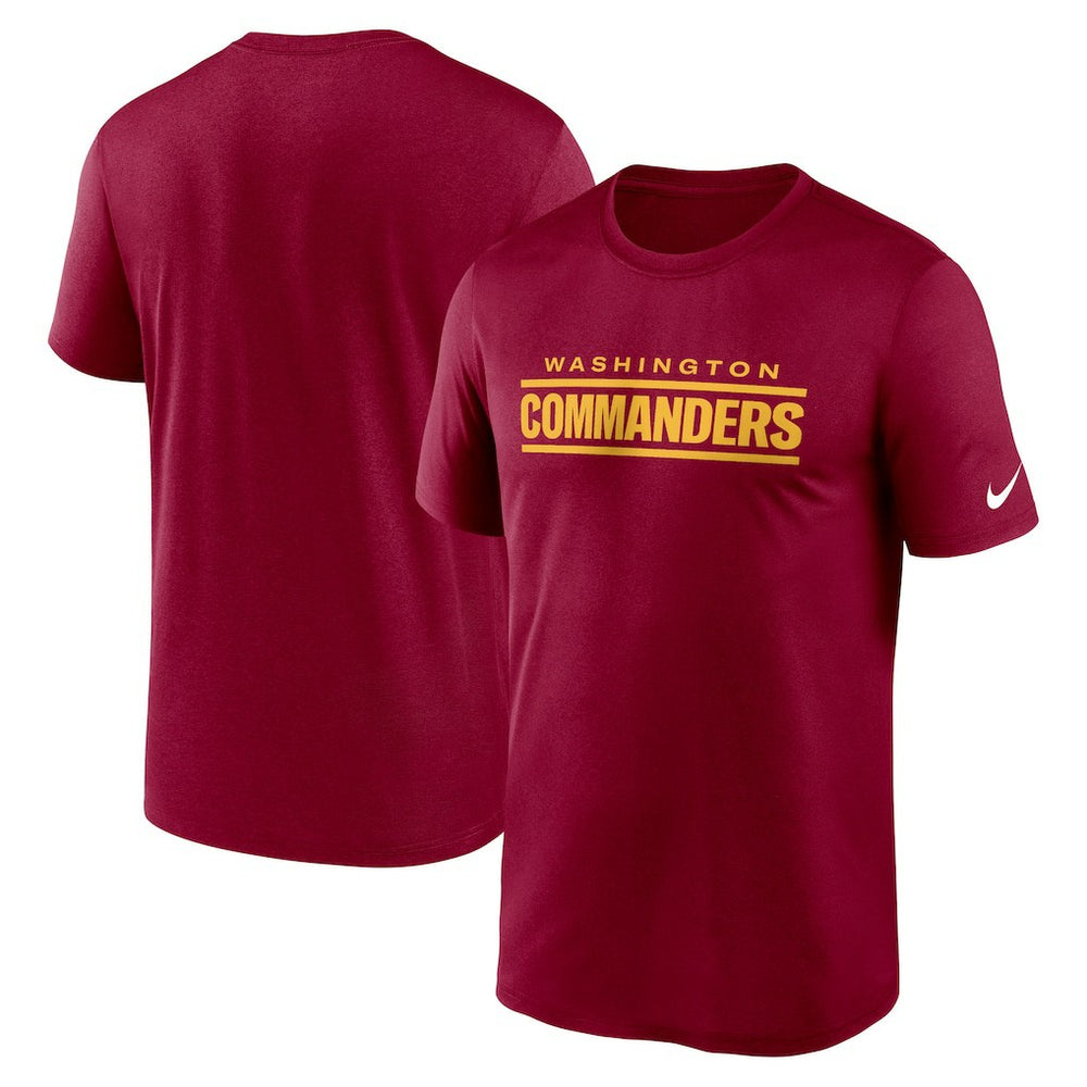 Washington Commanders Legend Wordmark Performance T-Shirt Burgundy | Nike for Sale
