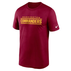 Washington Commanders Legend Wordmark Performance T-Shirt Burgundy | Nike for Sale