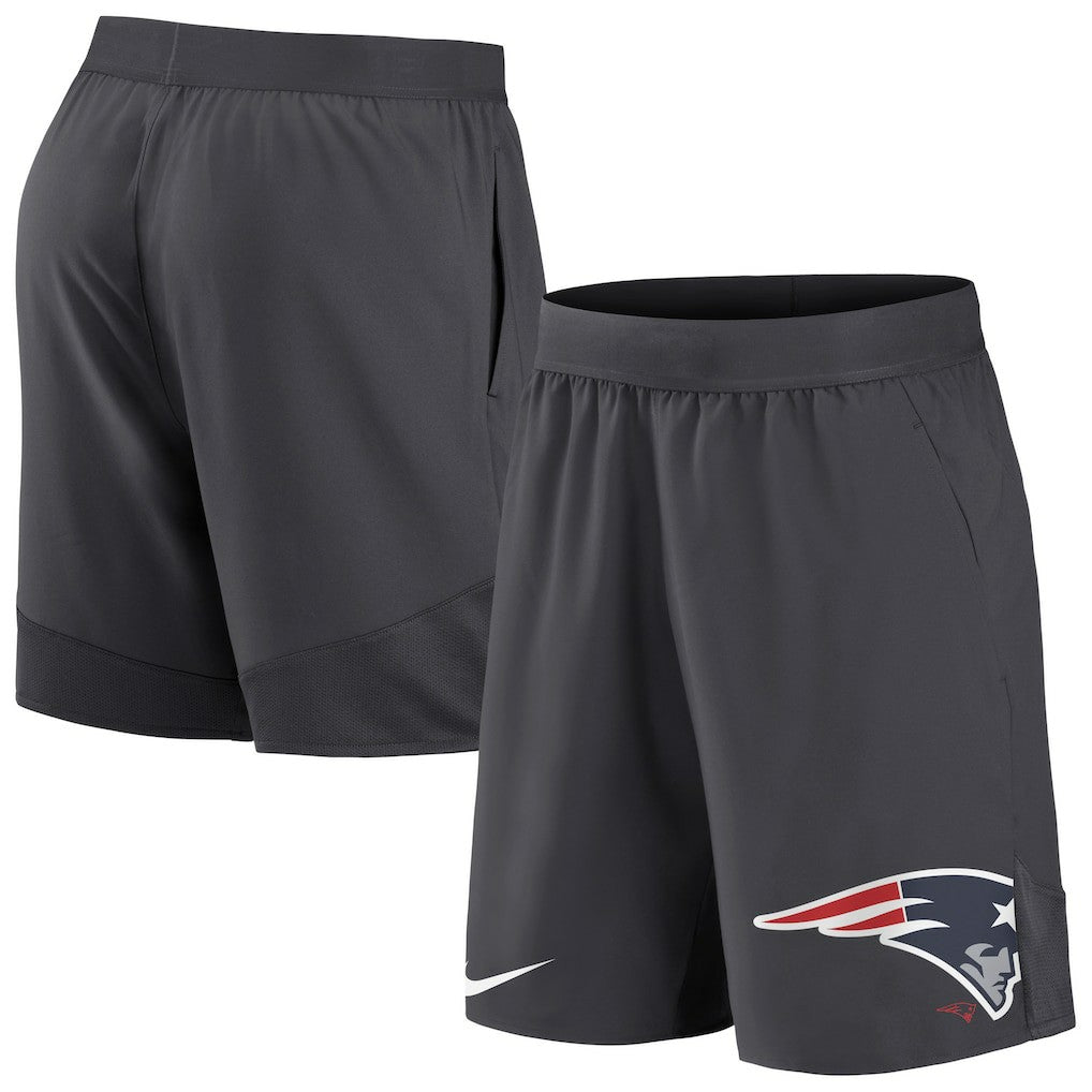 New England Patriots Stretch Performance Shorts Anthracite | Nike for Sale