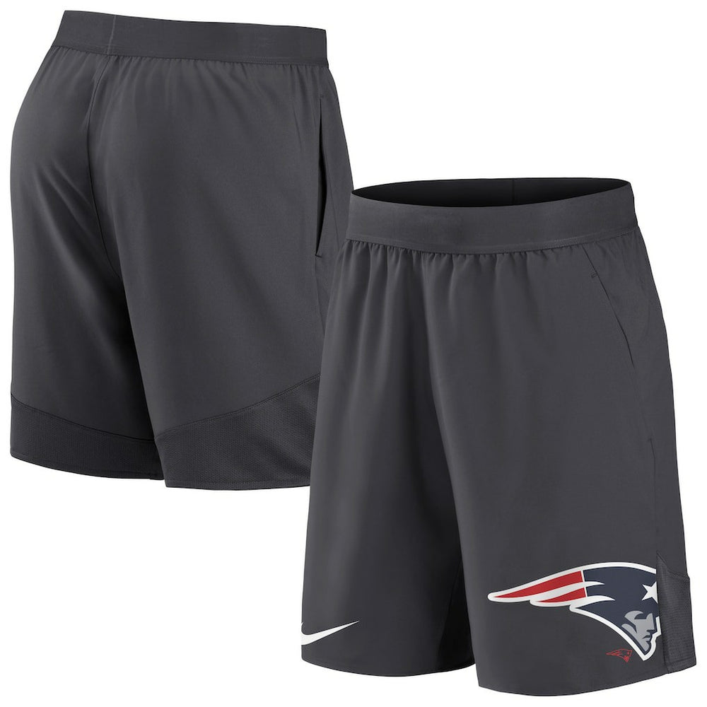 New England Patriots Stretch Performance Shorts Anthracite | Nike for Sale