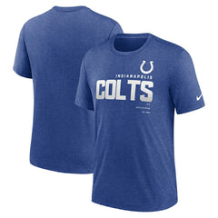 Indianapolis Colts Team Tri-Blend T-Shirt Heather Royal | Nike for Sale