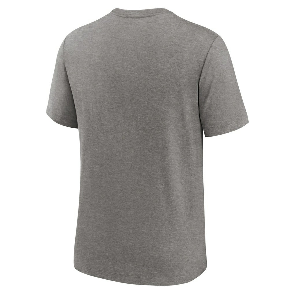 Los Angeles Chargers Team Tri-Blend T-Shirt Heather Charcoal | Nike for Sale
