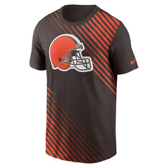 Cleveland Browns Yard Line Fashion Asbury T-Shirt Brown | Nike for Sale