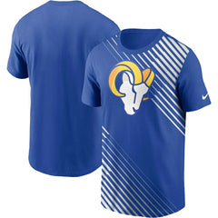 Los Angeles Rams Yard Line Fashion Asbury T-Shirt Royal | Nike for Sale