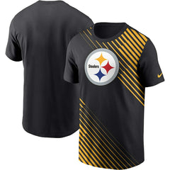 Pittsburgh Steelers Yard Line Fashion Asbury T-Shirt Black | Nike for Sale
