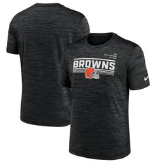 Cleveland Browns Yardline Velocity Performance T-Shirt Anthracite | Nike for Sale