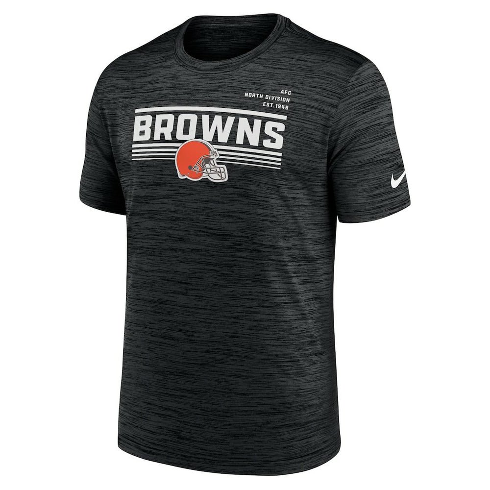 Cleveland Browns Yardline Velocity Performance T-Shirt Anthracite | Nike for Sale
