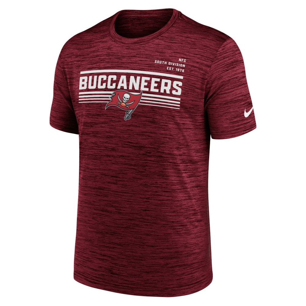 Tampa Bay Buccaneers Yardline Velocity Performance T-Shirt Red | Nike for Sale