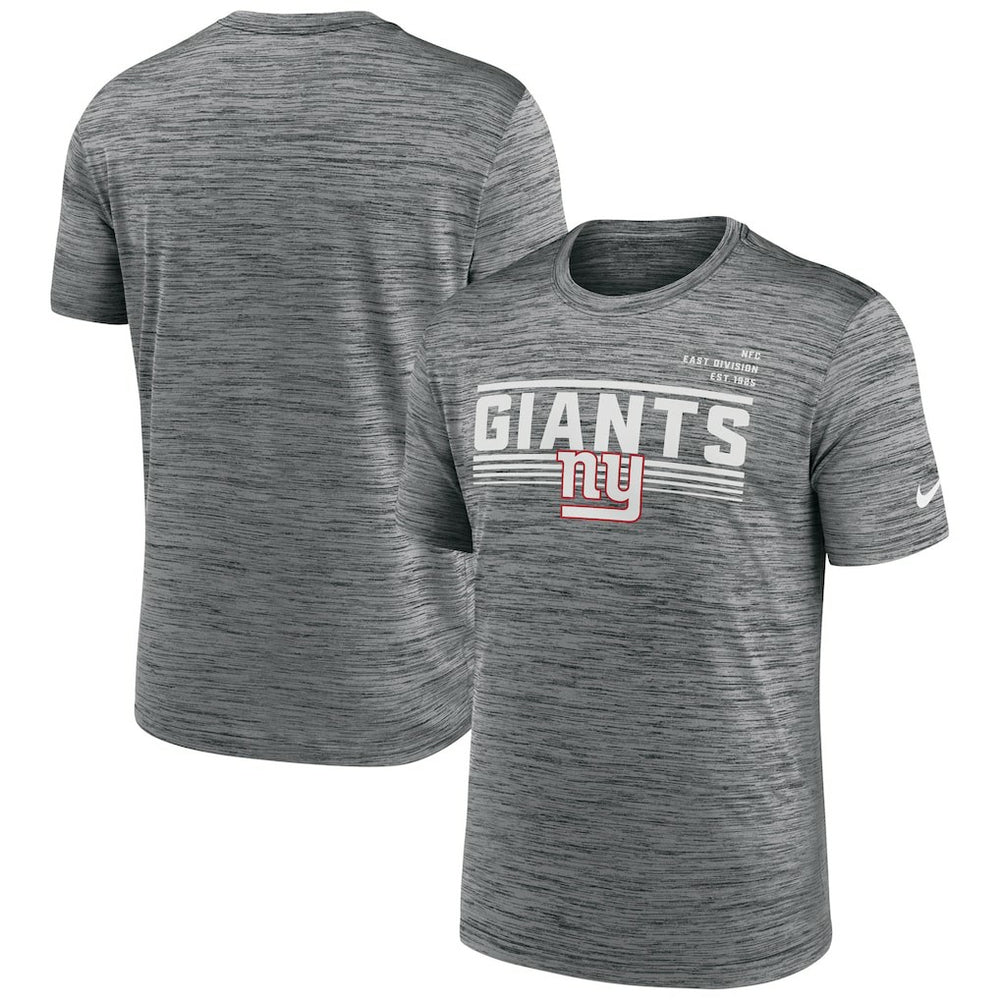 New York Giants Yardline Velocity Performance T-Shirt Gray | Nike for Sale