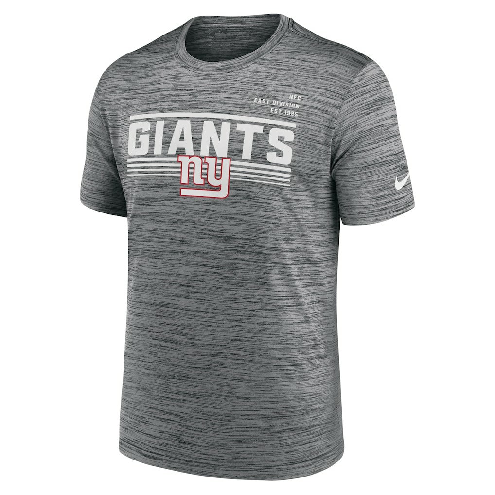 New York Giants Yardline Velocity Performance T-Shirt Gray | Nike for Sale