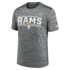 Los Angeles Rams Yardline Velocity Performance T-Shirt Gray | Nike for Sale
