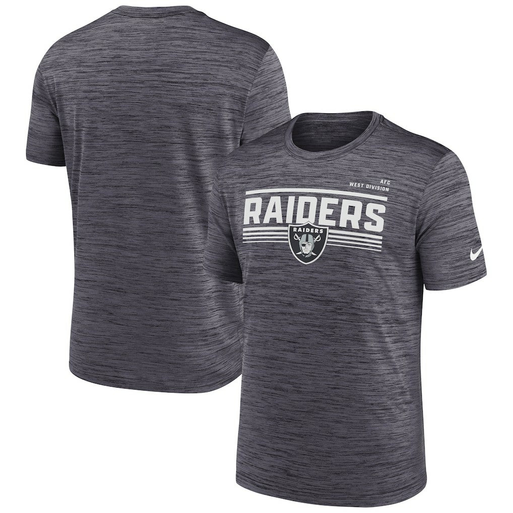 Las Vegas Raiders Yardline Velocity Performance T-Shirt Anthracite | Nike for Sale