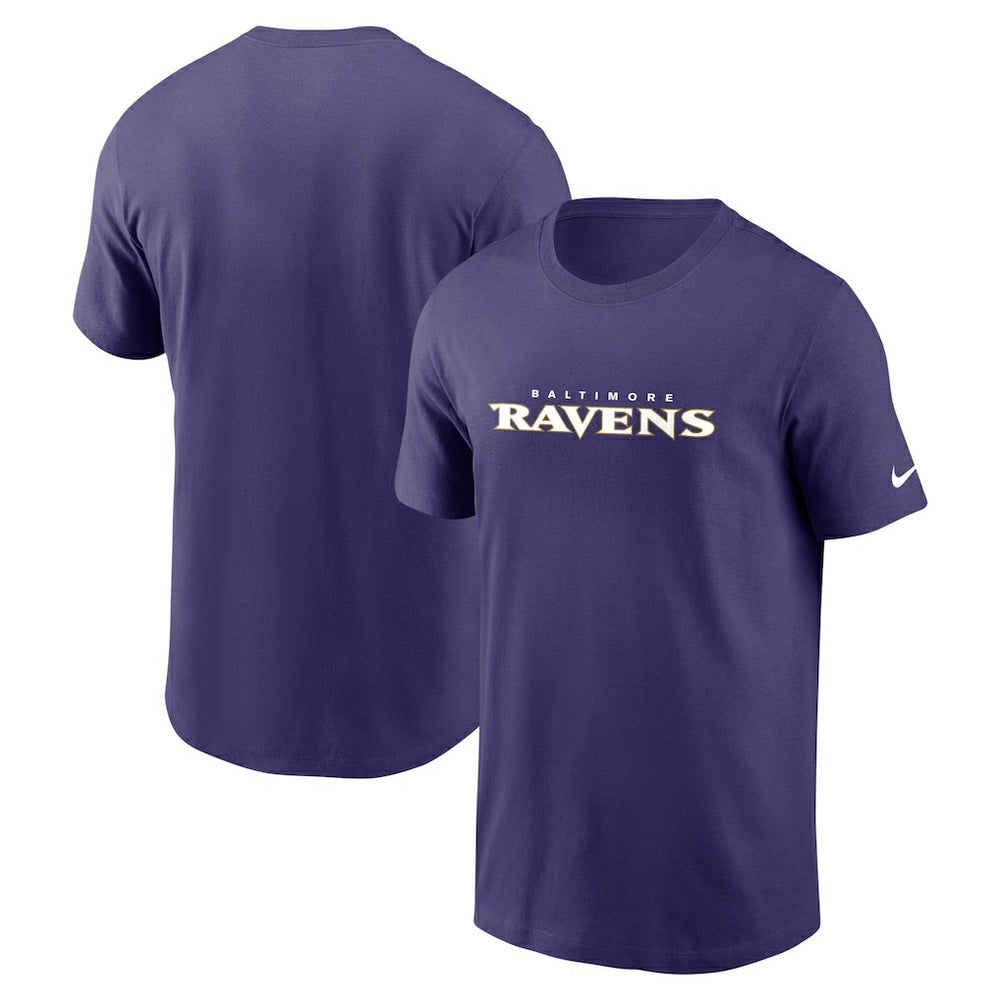 Baltimore Ravens Team Wordmark Essential T-Shirt Purple | Nike for Sale