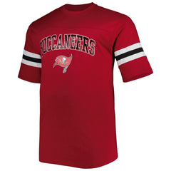 Tampa Bay Buccaneers Big & Tall Arm Stripe T-Shirt Red | NFL