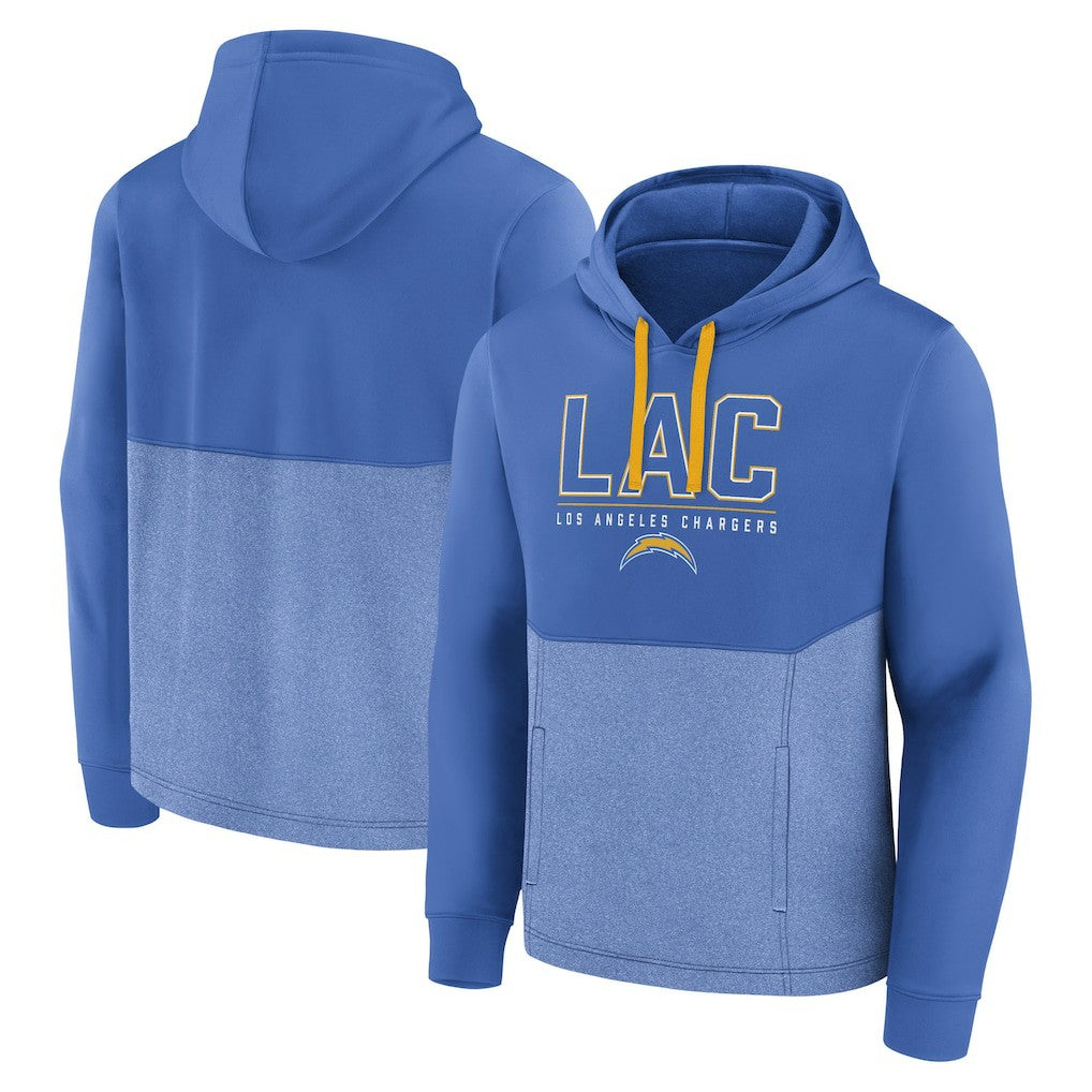Los Angeles Chargers Successful Tri-Blend Pullover Hoodie Powder Blue | Fanatics