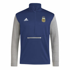 Argentina National Team Crest Long Sleeve Half-Zip Top Navy | Adidas Online