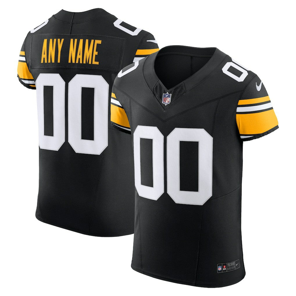Pittsburgh Steelers Vapor F.U.S.E. Elite Custom Jersey Black | Nike for Sale