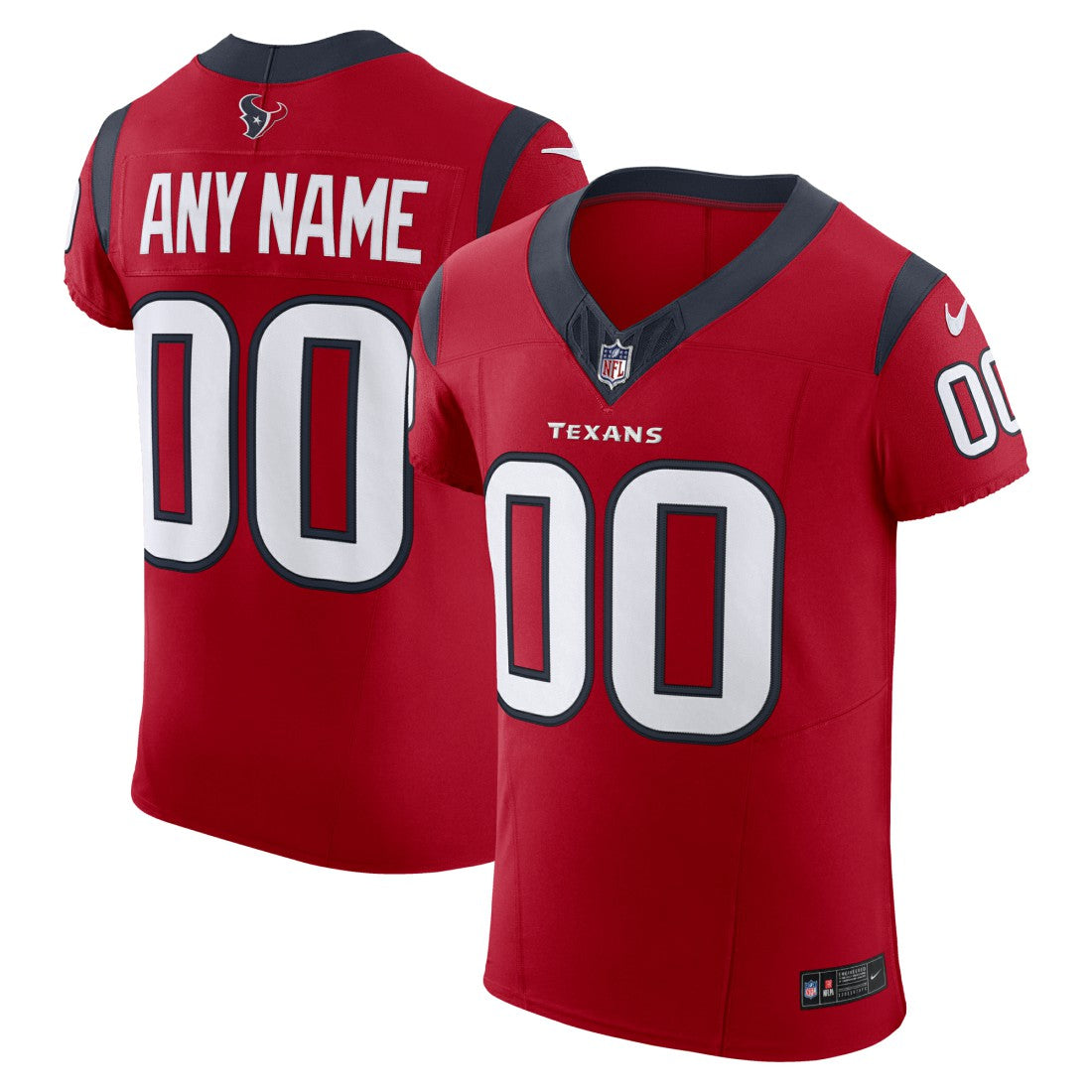 Houston Texans Alternate Vapor F.U.S.E. Elite Custom Jersey Red | Nike for Sale